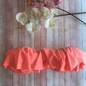 Victoria Secret Coral Bandeau Bikini Top! 👙